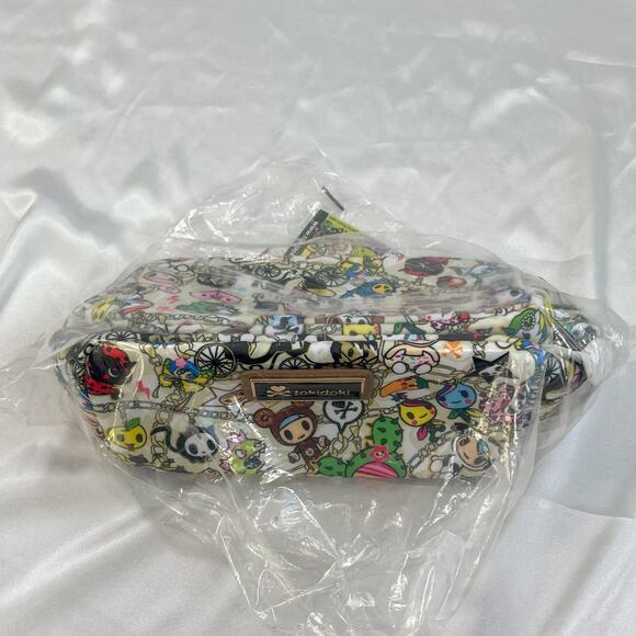 Tokidoki 2015 Chained Love Vintage Make Up Cosmetic Case Zipper Pouch NWT Rare - Picture 11 of 12